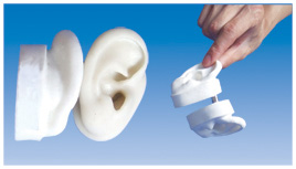 The model of ear with magnet(halt torso)